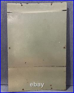 Original Vintage 1957 Texaco Fire Chief Porcelain Gas Pump Sign 18x12