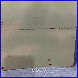 Original Vintage 1957 Texaco Fire Chief Porcelain Gas Pump Sign 18x12