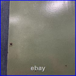 Original Vintage 1957 Texaco Fire Chief Porcelain Gas Pump Sign 18x12