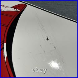 Original Vintage 1957 Texaco Fire Chief Porcelain Gas Pump Sign 18x12