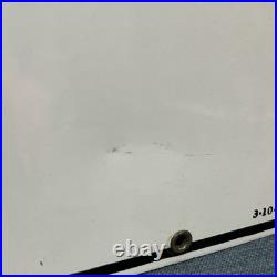 Original Vintage 1960 Texaco Fire Chief Porcelain Gas Pump Sign 18x12