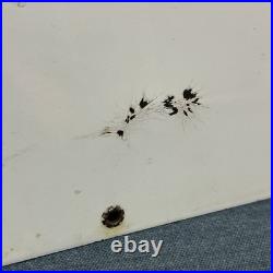 Original Vintage 1960 Texaco Fire Chief Porcelain Gas Pump Sign 18x12