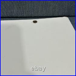 Original Vintage 1960 Texaco Fire Chief Porcelain Gas Pump Sign 18x12