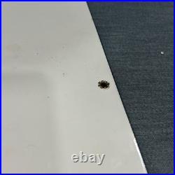 Original Vintage 1960 Texaco Fire Chief Porcelain Gas Pump Sign 18x12