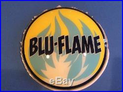 Original Vintage Gas Pump Globe Blu Flame Texaco Gulf Sign Original Vintage Gas Pump Globe Blu Flame Texaco Gulf Sign