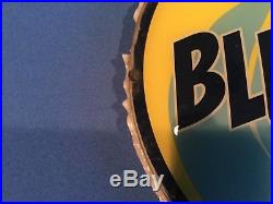 Original Vintage Gas Pump Globe Blu Flame Texaco Gulf Sign Original Vintage Gas Pump Globe Blu Flame Texaco Gulf Sign