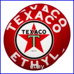 Pair of Texaco Ethyl 13.5 Gas Pump Lenses (G194)