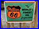 Phillips_66_Gas_Oil_Worlds_Finest_Oil_Enamel_Sign_Gas_Pump_Sign_01_afs