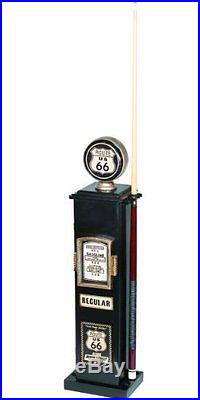 RAM Gameroom 40in Route 66 Texaco Gas Pump CD and 6 Cue Holder, New