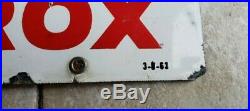 RARE ORIGINAL 1963 Sky Chief Texaco Petrox Gasoline Porcelain Gas Oil Pump Sign