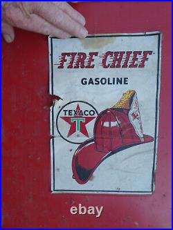 RARE TEXACO Gas Pump, Wolverine, 30 x 14 x12, Good Metal Toy from the 1960s