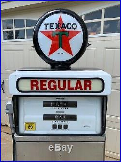 RESTORED 1950s TEXACO Fire Chief Tokheim Gas Pump Mancave / Garage Decor