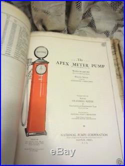 Rare 1932 Indian Refining Co Gas Pumps Install Manual Includes 6 Diff Meter Pump
