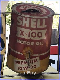 Rare, Shell Oil Can, Gas Pump Topper, Texaco, Shell, Mobil Oil, Flying A