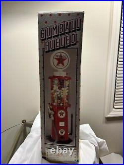Rare Texaco Gas Pump Gumball Machine 21.5 Cast Metal Red Star Old Time 1990