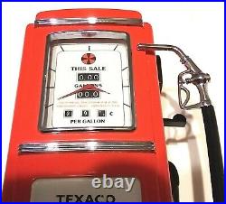 Rare Vintage New 8 Franklin Texaco Gas Pump Clock Light Needs Repair