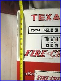 Rare Vintage Texaco Fire Chief Gasoline Gas Pump Metal Shelf Cabinet