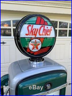 Restored 1940s TEXACO Sky Chief Gilbarco Gas Pump Mancave / Garage Decor