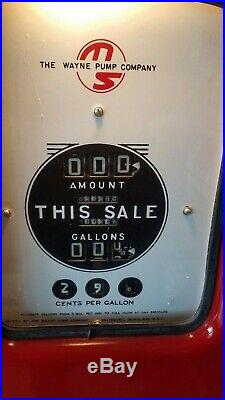 Restored Authentic 50's style Texaco Fire Chief gas pump