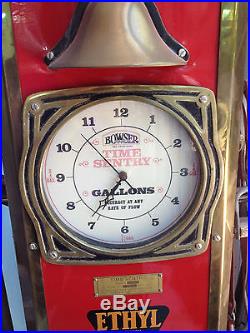 Restored Texaco Fire Chief Gas Pump Bowser Time Sentry Clockface Model 53