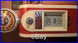Restored WAYNE 60 Gas Pump with GILMORE Theme art deco station texaco shell old