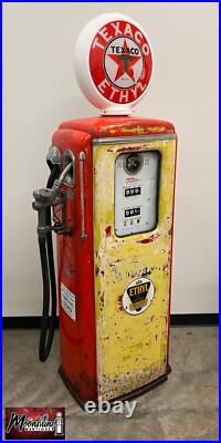 Rustoration 1940's TEXACO ETHYL Tokheim 39 Gas Pump Gas & Oil