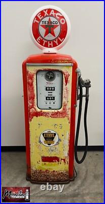 Rustoration 1940's TEXACO ETHYL Tokheim 39 Gas Pump Gas & Oil