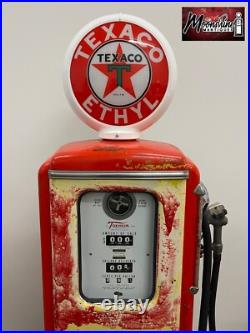 Rustoration 1940's TEXACO ETHYL Tokheim 39 Gas Pump Gas & Oil