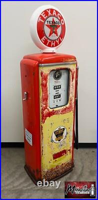 Rustoration 1940's TEXACO ETHYL Tokheim 39 Gas Pump Gas & Oil