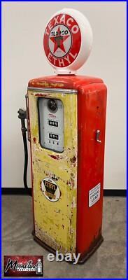 Rustoration 1940's TEXACO ETHYL Tokheim 39 Gas Pump Gas & Oil