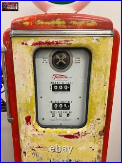 Rustoration 1940's TEXACO MARINE GASOLINE Tokheim 39 Gas Pump Gas & Oil