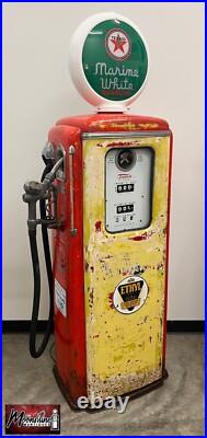 Rustoration 1940's TEXACO MARINE GASOLINE Tokheim 39 Gas Pump Gas & Oil