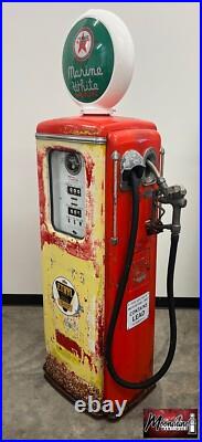 Rustoration 1940's TEXACO MARINE GASOLINE Tokheim 39 Gas Pump Gas & Oil