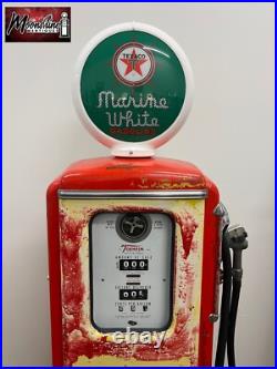 Rustoration 1940's TEXACO MARINE GASOLINE Tokheim 39 Gas Pump Gas & Oil