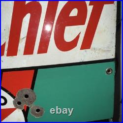 SKY CHIEF Vintage 1940s Texaco Gasoline Gas Pump Advertising Porcelain Sign