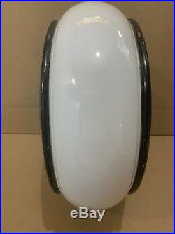 Silver Gas Texaco Pump Globe Light Vintage Glass Lens Service Station Sign Gill