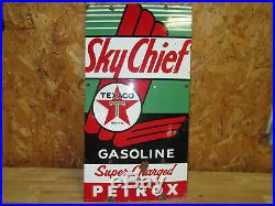 Sky Chief Texaco Gasoline 1955 Metal Gas Pump ADVERTISING-SIGN