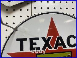 TEXACO 15, Lubster Pump Plate Porcelain Sign Shell Mobil Exxon Gas Oil