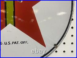 TEXACO 15, Lubster Pump Plate Porcelain Sign Shell Mobil Exxon Gas Oil