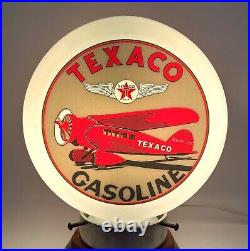 TEXACO AVIATION GASOLINE 8 Milk Glass Mini Gas Pump Globe (Globe Only) TEXACO AVIATION GASOLINE 8 Milk Glass Mini Gas Pump Globe (Globe Only)
