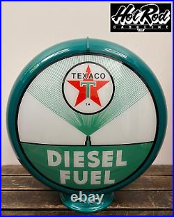 TEXACO DIESEL FUEL Reproduction 13.5 Gas Pump Globe (Green Body) TEXACO DIESEL FUEL Reproduction 13.5 Gas Pump Globe (Green Body)