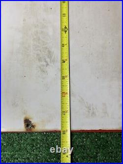 TEXACO FIRE-CHIEF Gasoline PORCELAIN PUMP PLATE SIGN 12x18in 1947 Original USA
