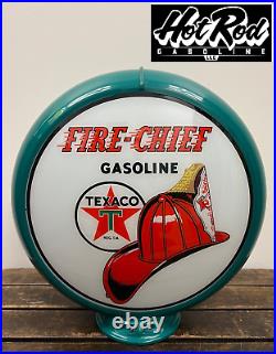 TEXACO FIRE CHIEF Reproduction 13.5 Gas Pump Globe (Green Body) TEXACO FIRE CHIEF Reproduction 13.5 Gas Pump Globe (Green Body)
