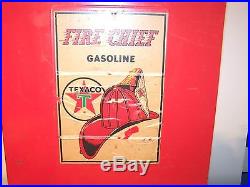 TEXACO FIRE-CHIEF VINTAGE WOLVERINE METAL TOY GAS PUMP 30 Inches Tall