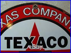 Texaco Gasoline Porcelain Sign Vintage Oil Gas Pump Rack Plate Lubester