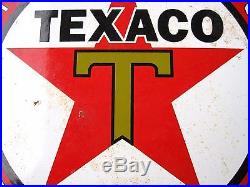 Texaco Gasoline Texas Co 12 Porcelain Enamel Gas Pump Oil Service Station Sign Texaco Gasoline Texas Co 12 Porcelain Enamel Gas Pump Oil Service Station Sign