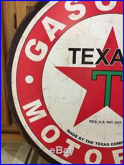 TEXACO GAS Large Metal Petroleum Motor Oil Gas Pump Vintage Style Star Wall TEXACO GAS Large Metal Petroleum Motor Oil Gas Pump Vintage Style Star Wall