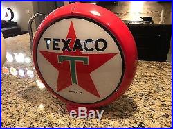 Texaco Gas Pump Globe. Original Lenses And Body