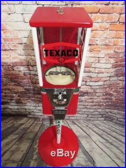 TEXACO GAS PUMP gumball machine candy dispenser bar game room 25 cent