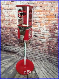 TEXACO GAS PUMP gumball machine candy dispenser bar game room decor gift